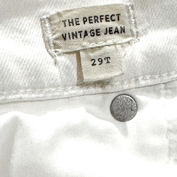 👖🤍 MADEWELL Perfect Vintage Jeans | Crisp White Cone Denim Preppy Women’s Sz 29T - Picture 5 of 7